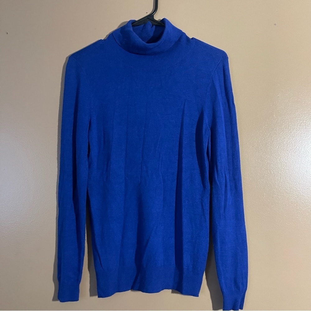 Ann Taylor Royal Blue Turtleneck Sweater size extra small